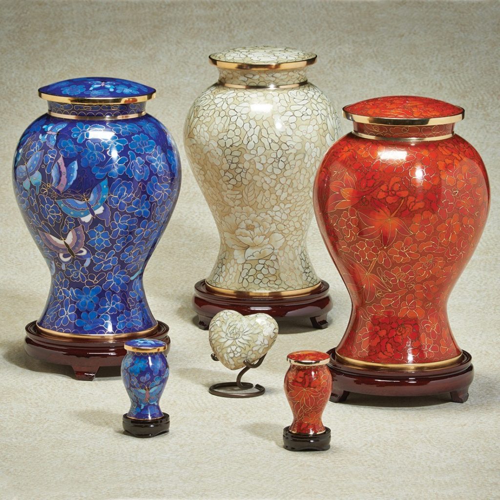 Cloisonné Urn Simple Traditions