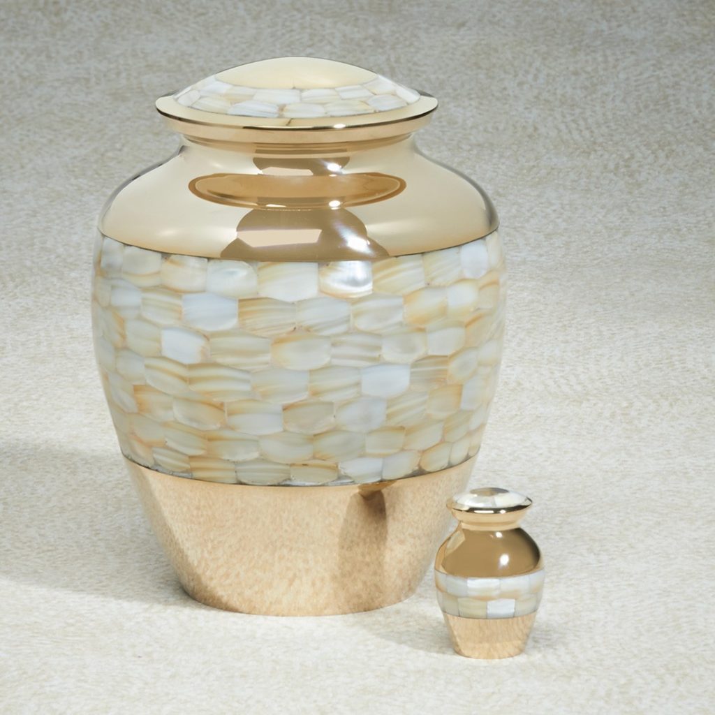 Mother of Pearl Urn Simple Traditions